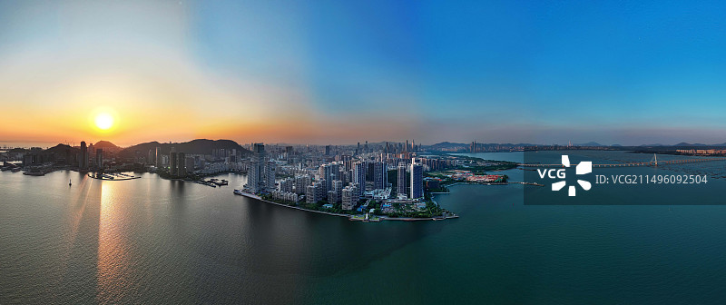 大湾区蛇口港全景图片素材
