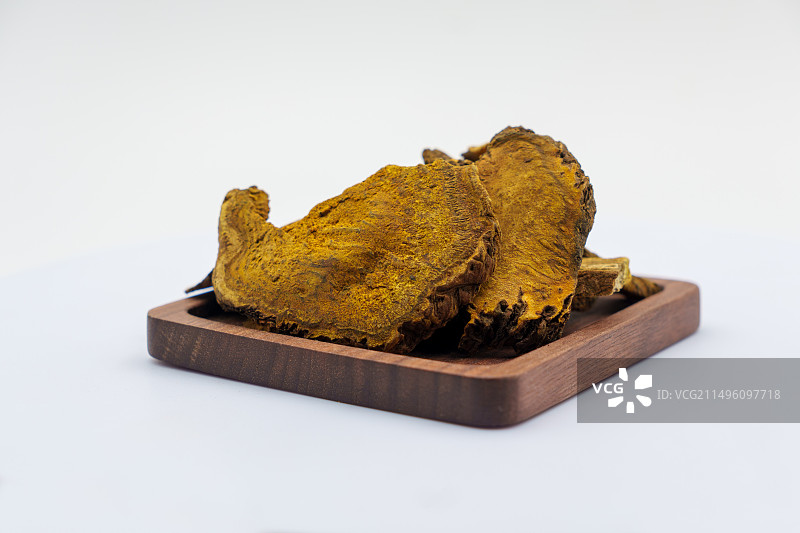 中草药 大黄 切片的 棚拍图片素材