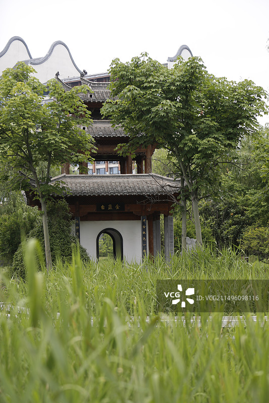 安徽合肥巢湖附近度假酒店群城市风光图片素材
