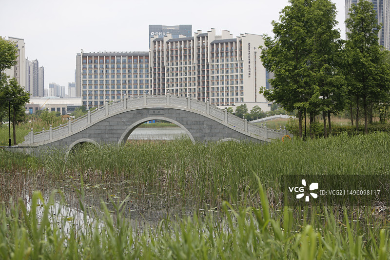 安徽合肥巢湖附近度假酒店群城市风光图片素材