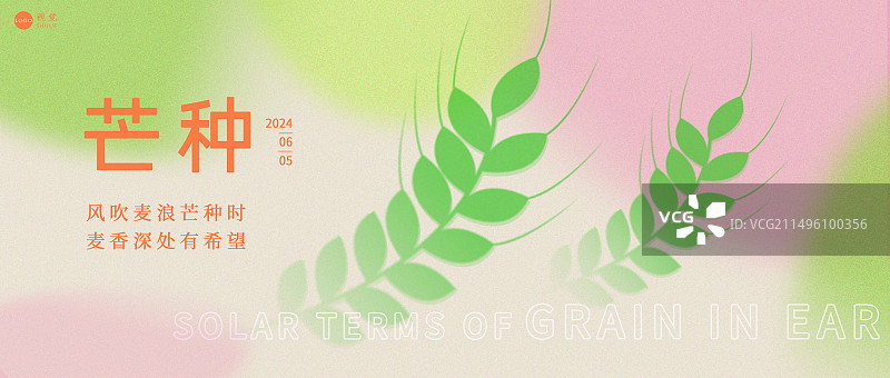 二十四节气芒种海报设计模版图片素材