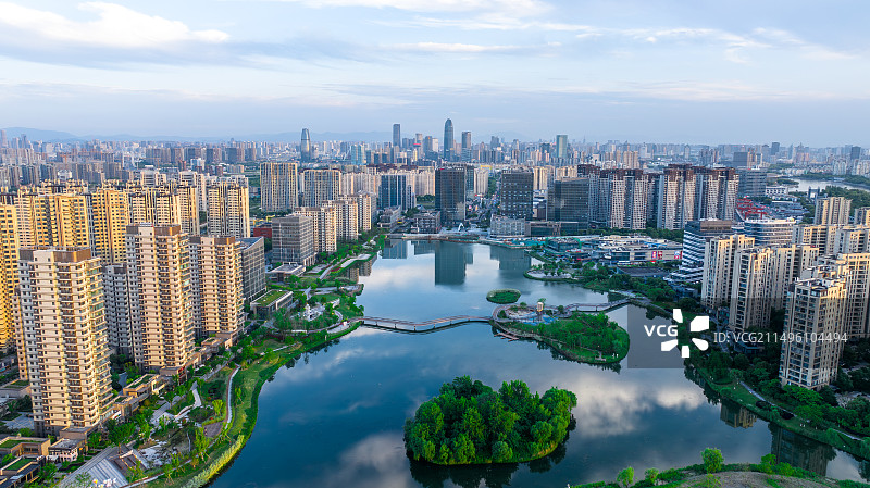 宁波湾头星湖公园图片素材