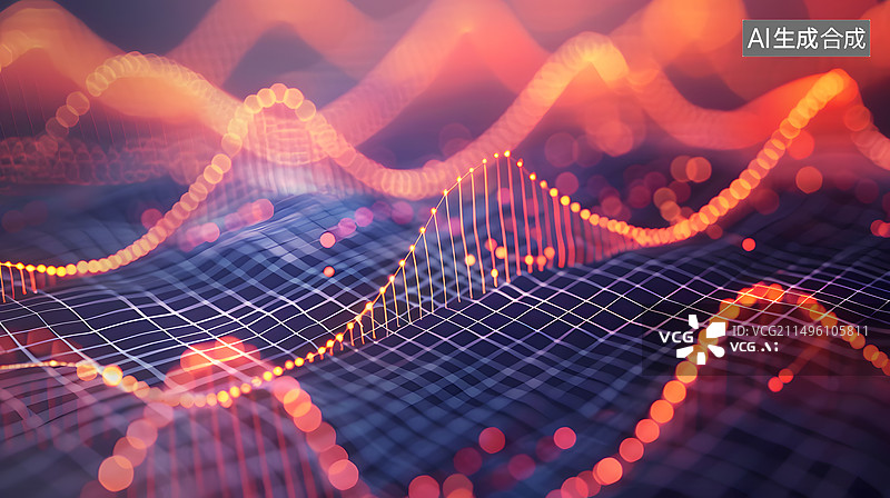 【AI数字艺术】AIGC：全球商务图表大数据背景 插图图片素材
