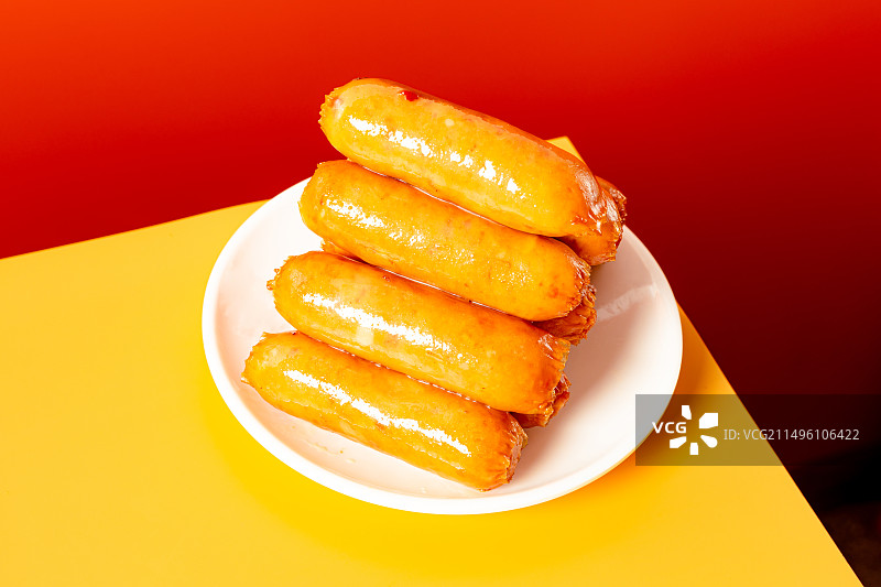 五香卤肉肠图片素材