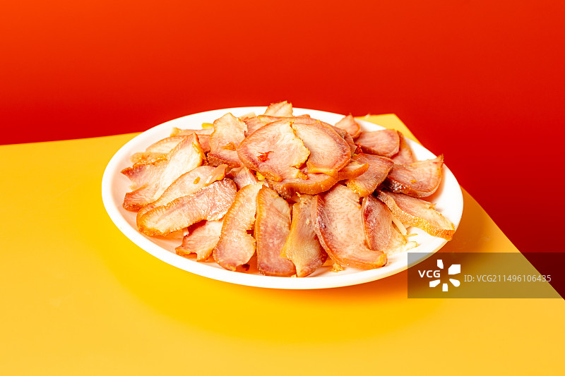 五香猪脸肉图片素材