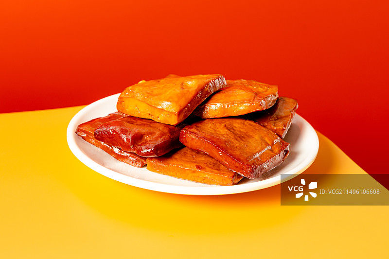 五香卤豆干图片素材