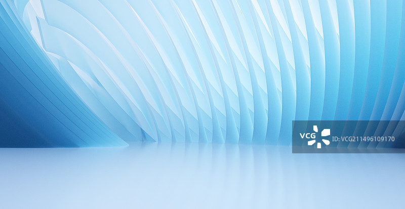 蓝色简约展示台3D渲染图片素材