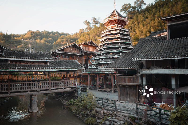 贵州从江鼓楼图片素材