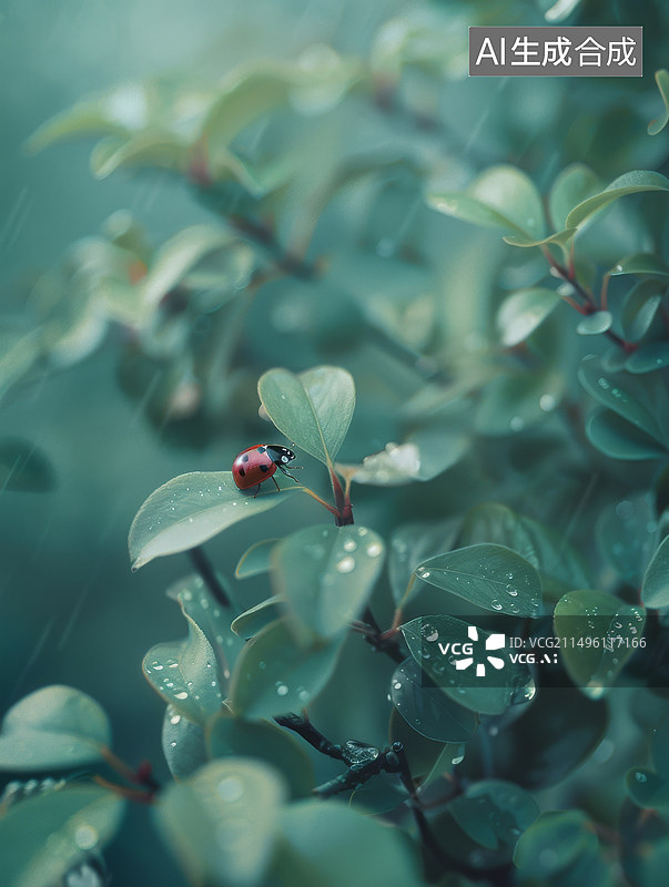 【AI数字艺术】七星瓢虫昆虫素材图片素材