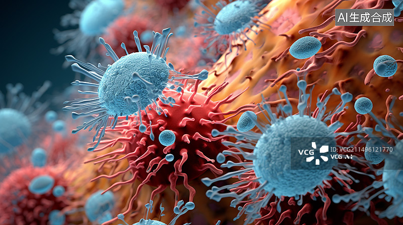 【AI数字艺术】乙型肝炎病毒图片素材
