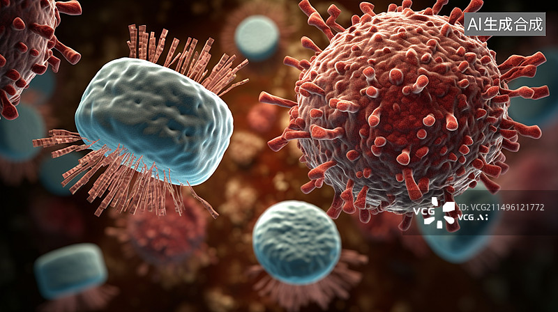 【AI数字艺术】乙型肝炎病毒图片素材