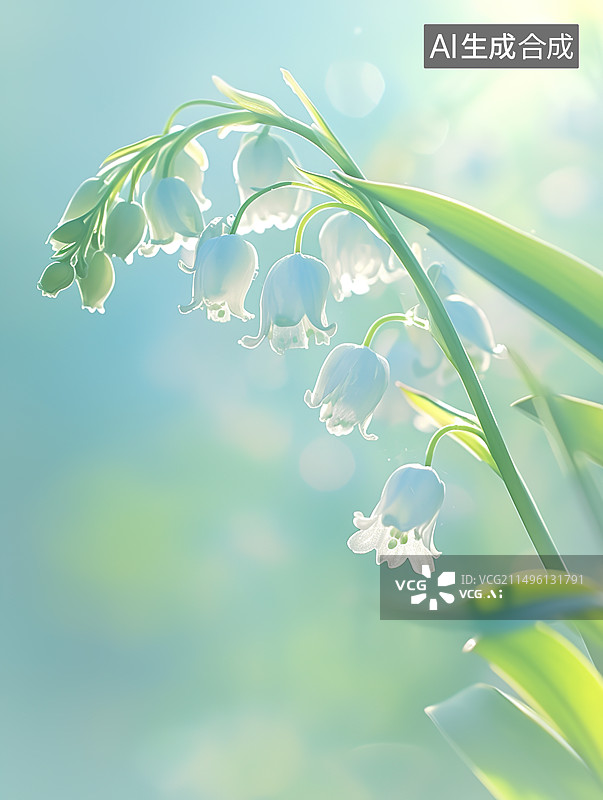 【AI数字艺术】铃兰图片素材