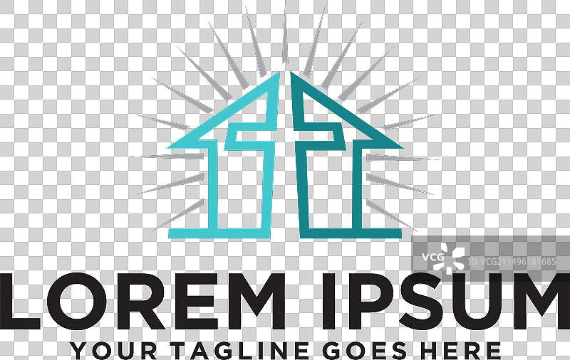 教堂房屋十字架标志创意图片素材