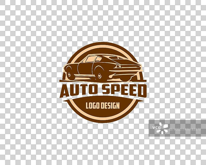 阿斯顿·马丁V8古董车设计徽章图片素材