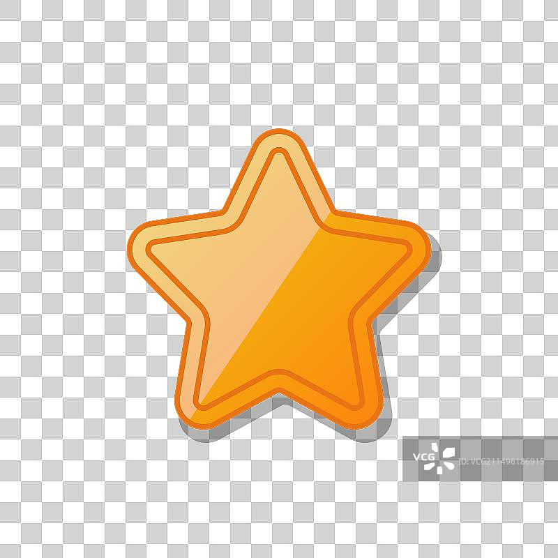 金色星星图标图片素材