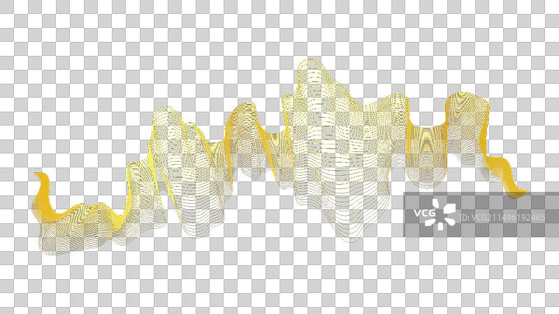 抽象的背景与奢华的金色波浪图片素材