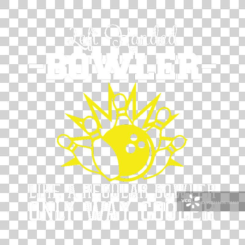 有趣的保龄球左撇子卡通形象图片素材