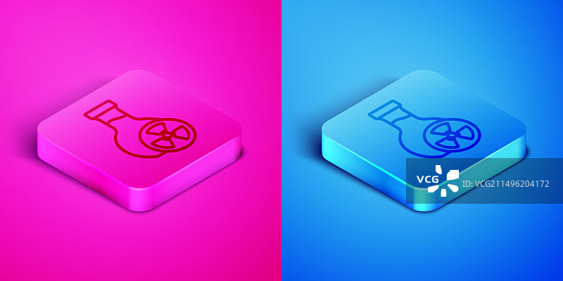 2.5D线条实验室化学烧杯图片素材