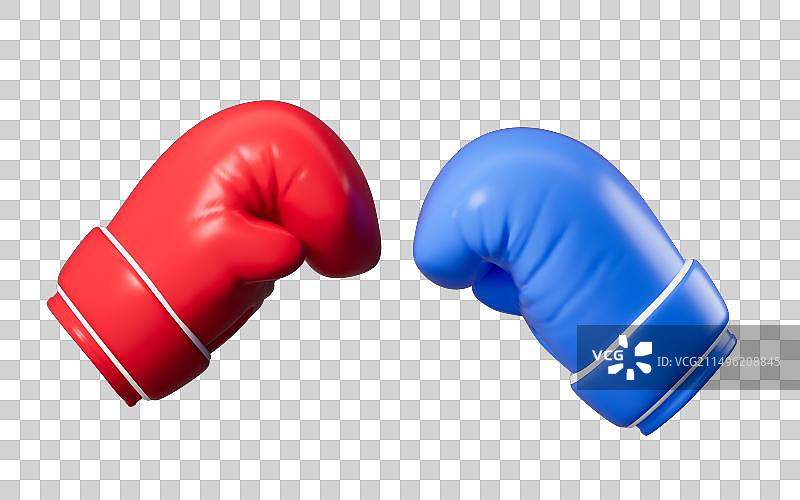 卡通拳击手套模型3D渲染图片素材