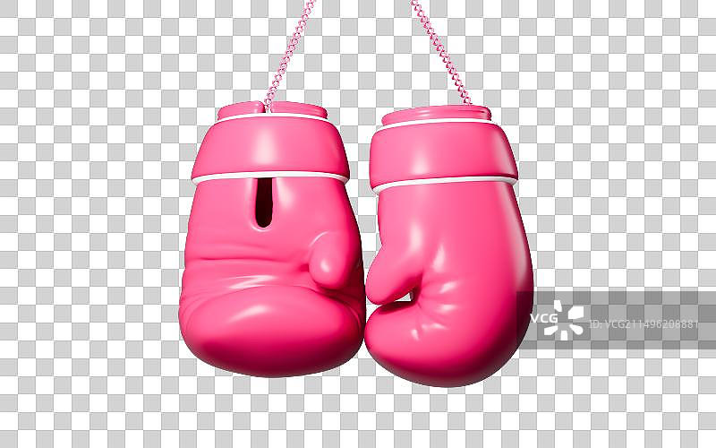 卡通拳击手套模型3D渲染图片素材