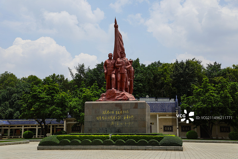英雄人物雕像图片素材
