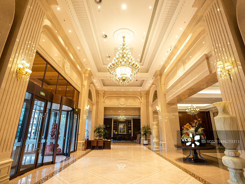 豪华酒店大堂大厅图片素材