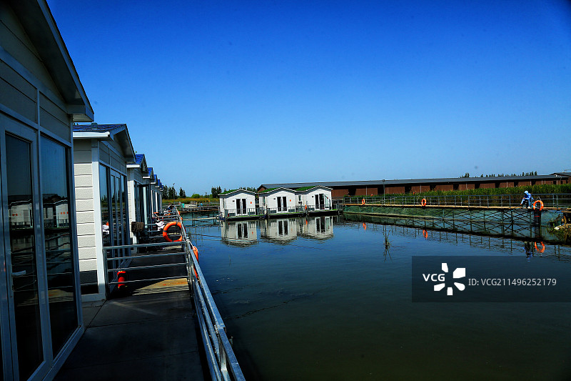 华北明珠白洋淀。四季风光如画卷刘庄子图片素材