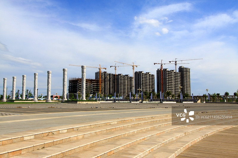 未完工的建筑物图片素材