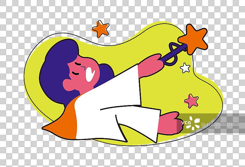 矢量扁平魔法哈利波特魔术图片素材