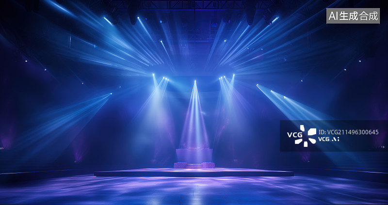 【AI数字艺术】绚丽的舞台背景图片素材