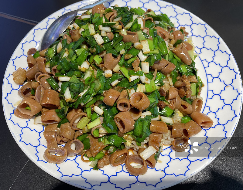 海肠炒饭图片素材