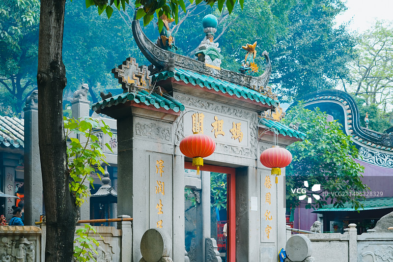 澳门妈阁庙 妈祖阁  天后宫  澳门旅游景点名胜古迹图片素材