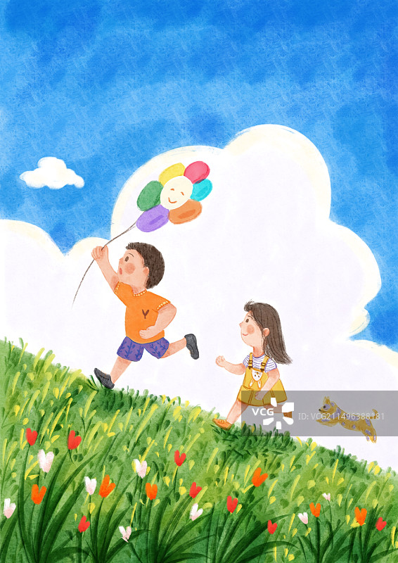 童年风吹过的夏天图片素材