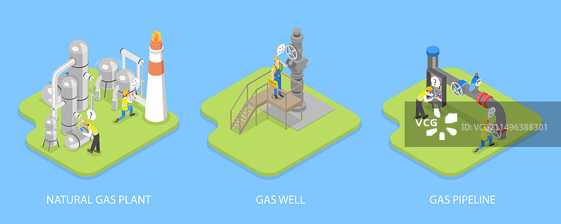 2.5D扁平风格的自然元素图片素材