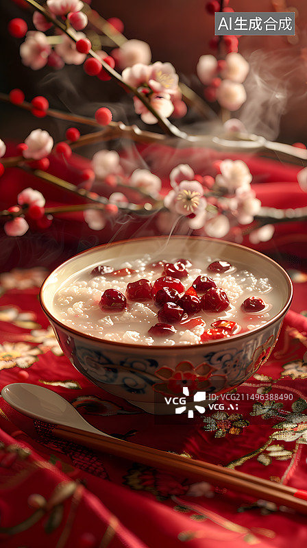【AI数字艺术】节日美食八宝粥图片素材