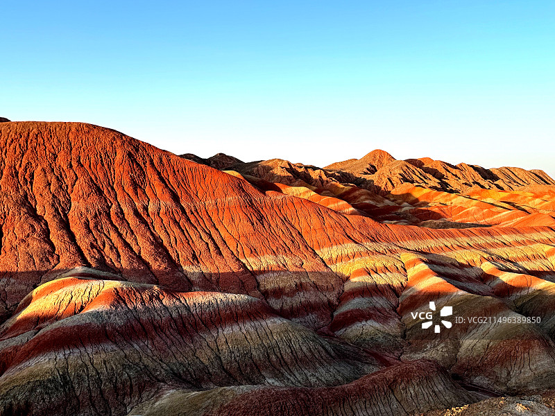 七彩丹霞美不胜收 如同上帝打翻的调色板图片素材