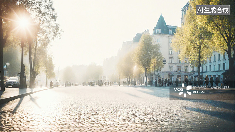 【AI数字艺术】汽车广告背景图-城市道路图片素材