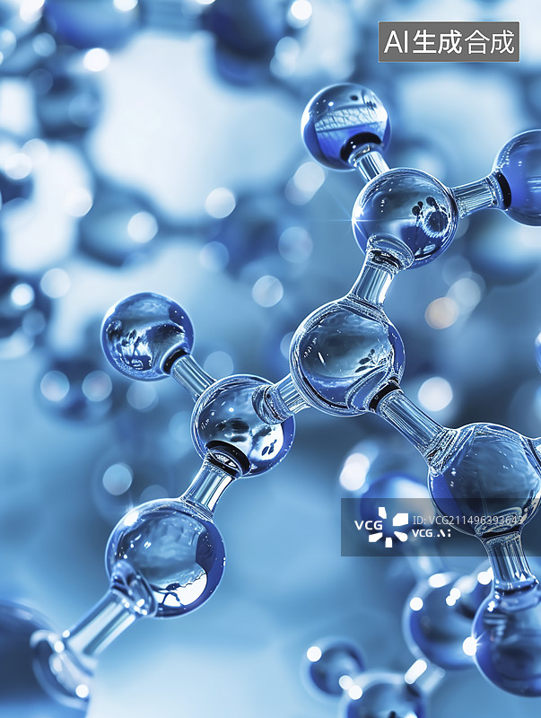 【AI数字艺术】生物学遗传密码科学模型图片素材