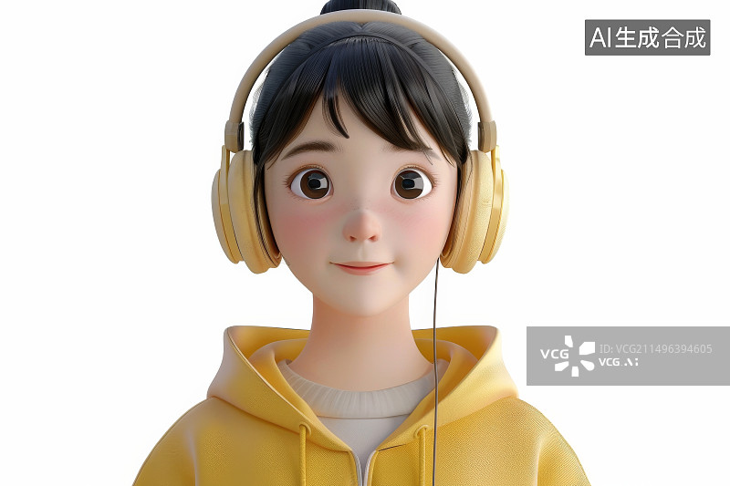 【AI数字艺术】年轻人在用AI语音工具辅助完成工作图片素材