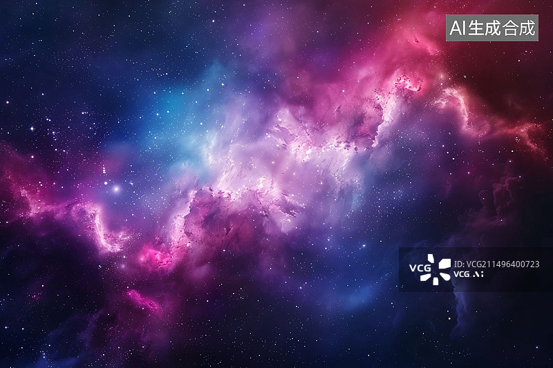 【AI数字艺术】五颜六色宇宙星云天体奇观宇宙星空概念插图图片素材