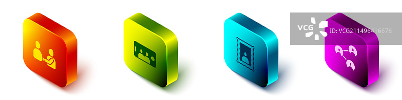 2.5D友谊日自拍套装图片素材