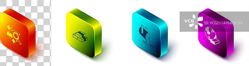 2.5D金条纸币现金堆叠图片素材