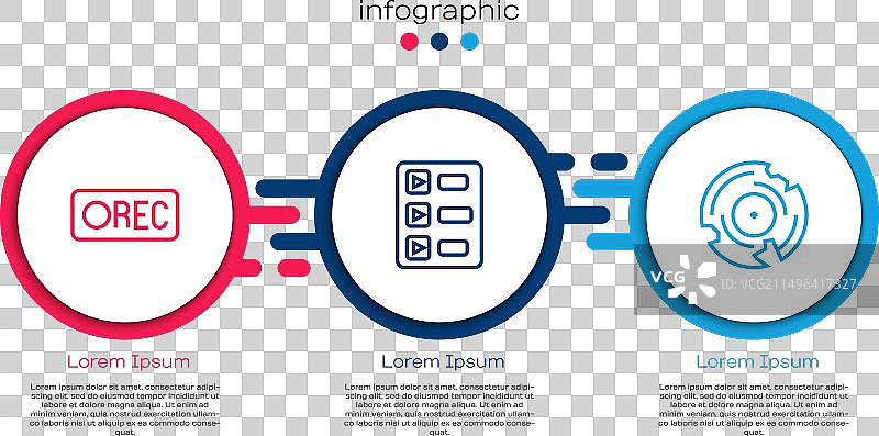 录音按钮音乐播放列表和黑胶唱片图片素材