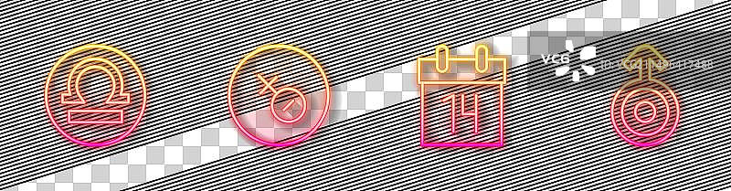 天秤座金星符号日历线性图标图片素材