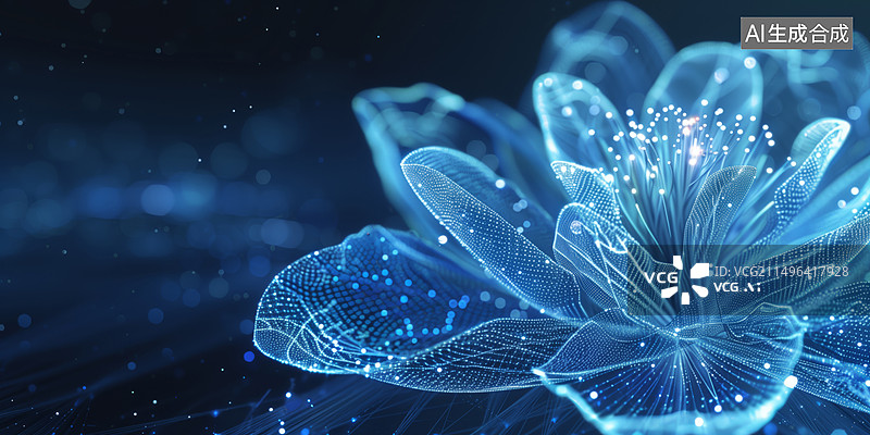 【AI数字艺术】主题科技会议繁花绽放图片素材