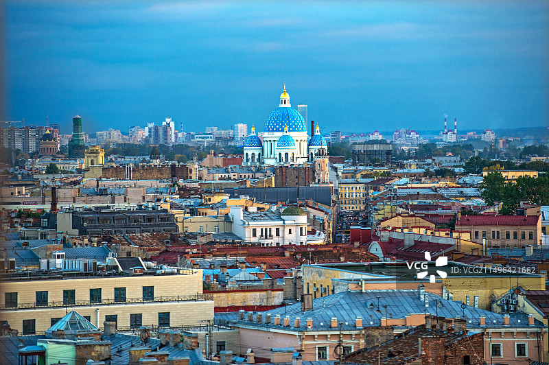 俄罗斯，圣彼得堡风景。图片素材