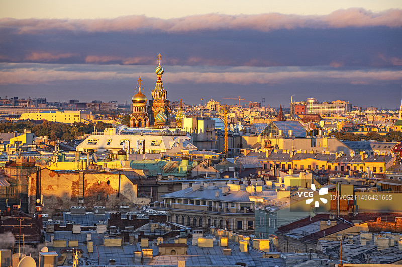 俄罗斯，圣彼得堡风景。图片素材