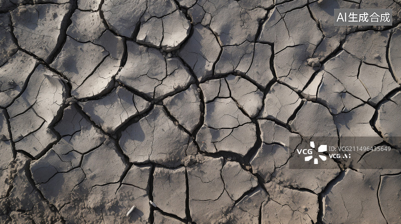 【AI数字艺术】干涸开裂的土地图片素材