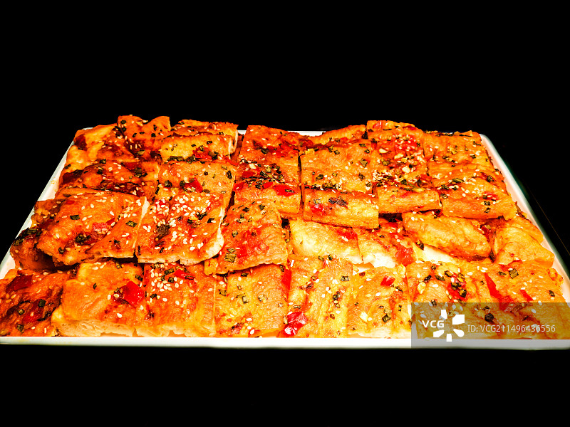 一盘宁夏酱香饼图片素材