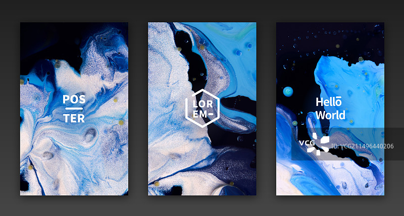 自然抽象流体艺术装饰海报图片素材